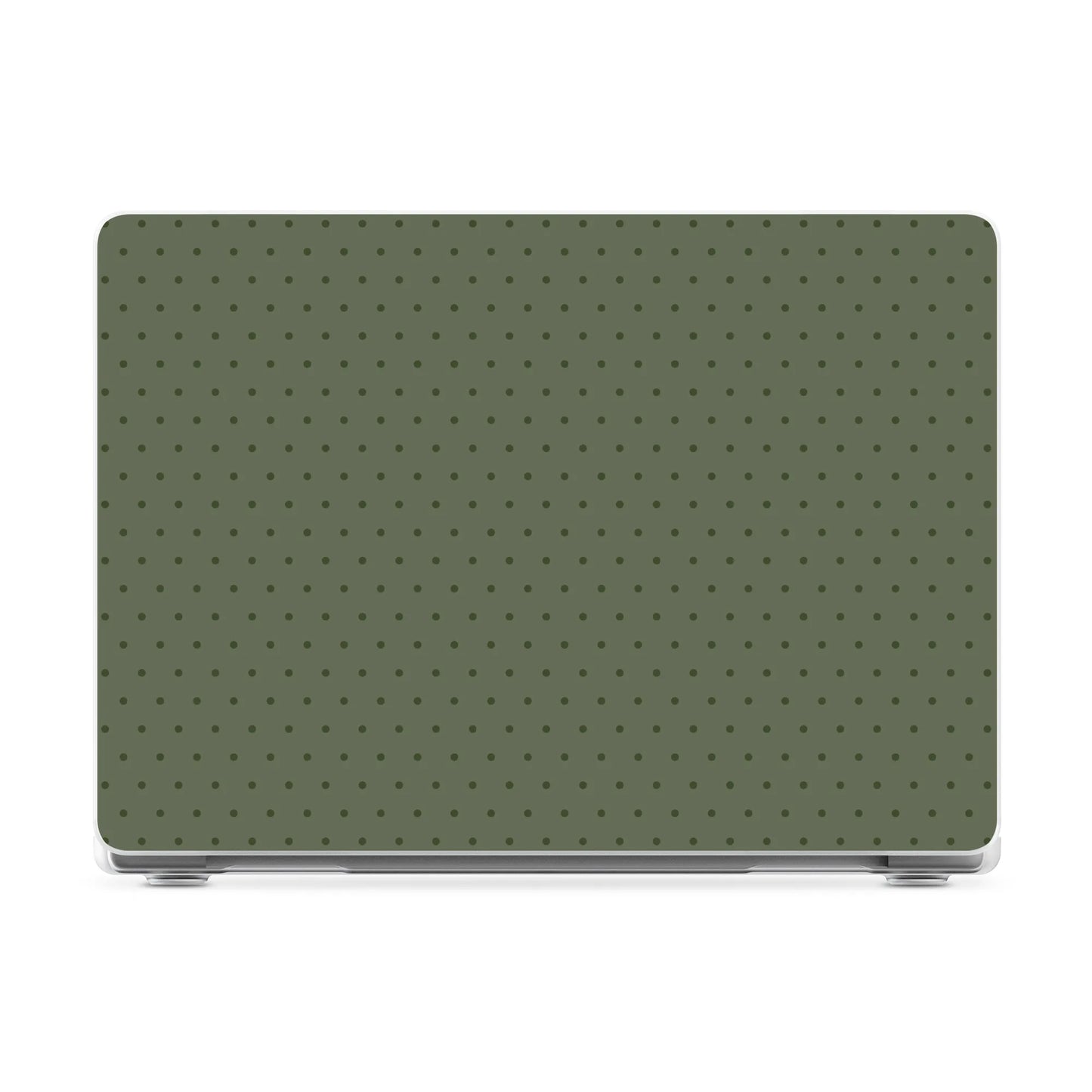 On the Dot | Olive Green Polka Dot Laptop Shell - 13.6" MacBook Air