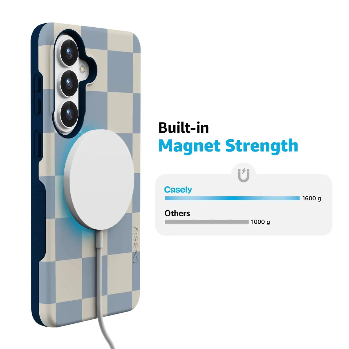 Fit Check | Light Blue Checkerboard Case