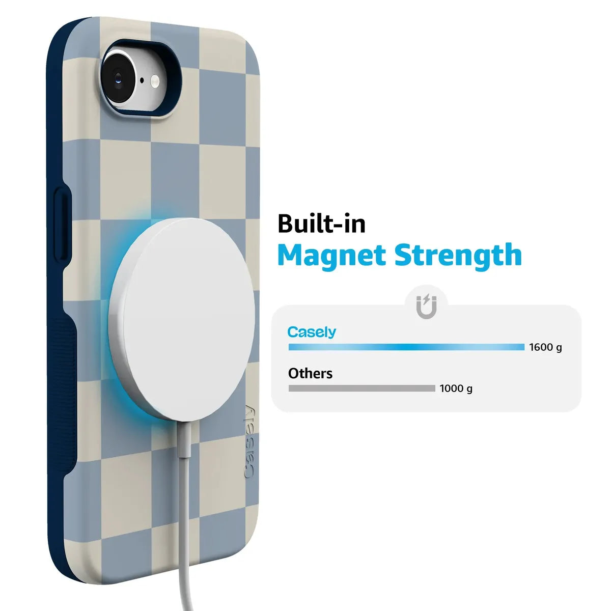 Fit Check | Light Blue Checkerboard Case