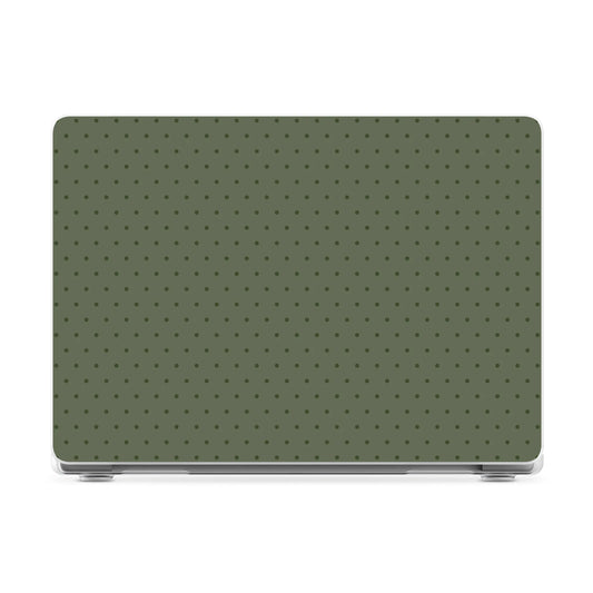 On the Dot | Olive Green Polka Dot Laptop Shell - 16" MacBook Pro