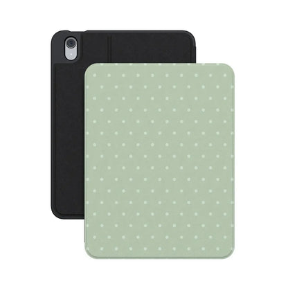 On the Dot | Green Polka Dot iPad Case