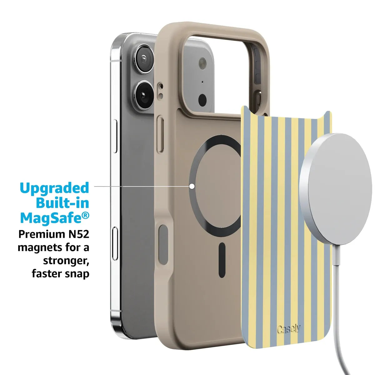 Coastline Stripes | Blue & Yellow Case