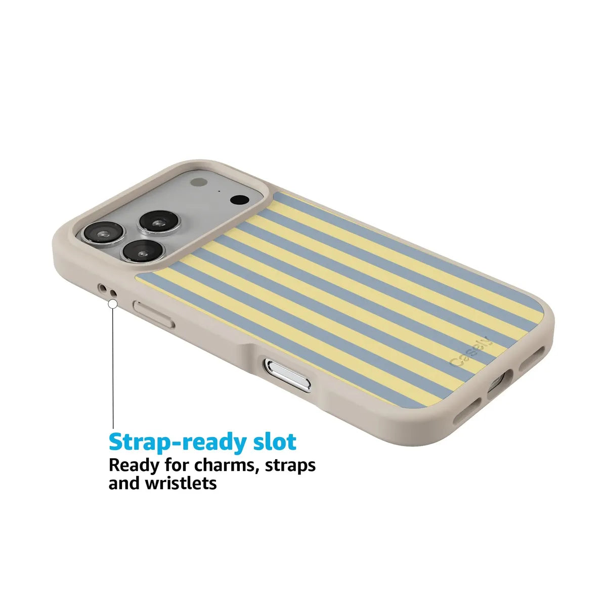 Coastline Stripes | Blue & Yellow Case