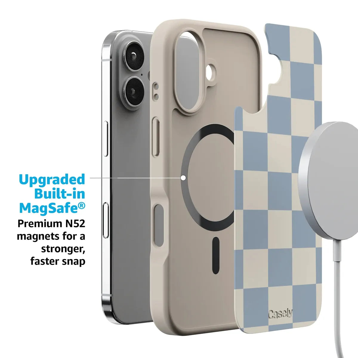 Fit Check | Light Blue Checkerboard Case