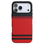 Go Canes | Black & Red Striped Case - iPhone 17 Pro