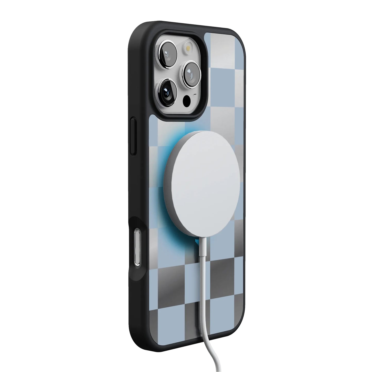 Fit Check | Light Blue Checkerboard Case
