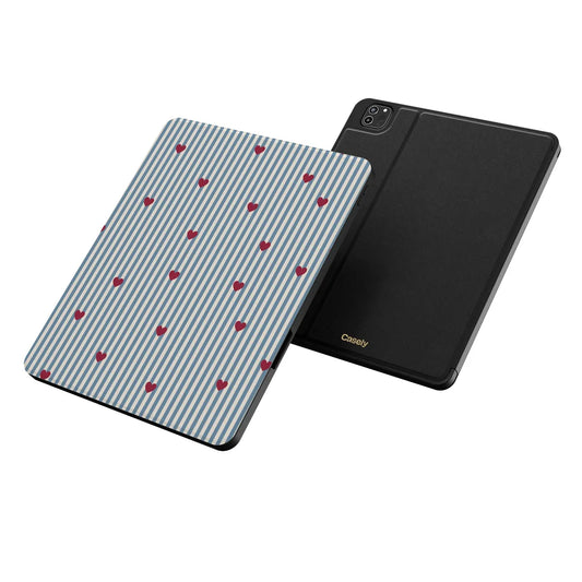 Love Lines | Blue Stripes iPad Case