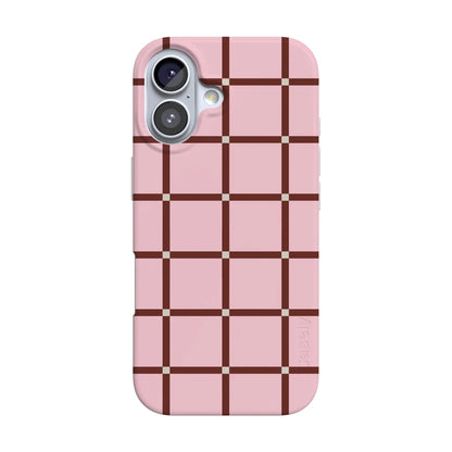 Uptown Gridlock | Pink Checkerboard Case