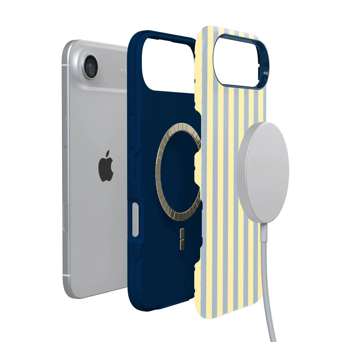 Coastline Stripes | Blue & Yellow Case