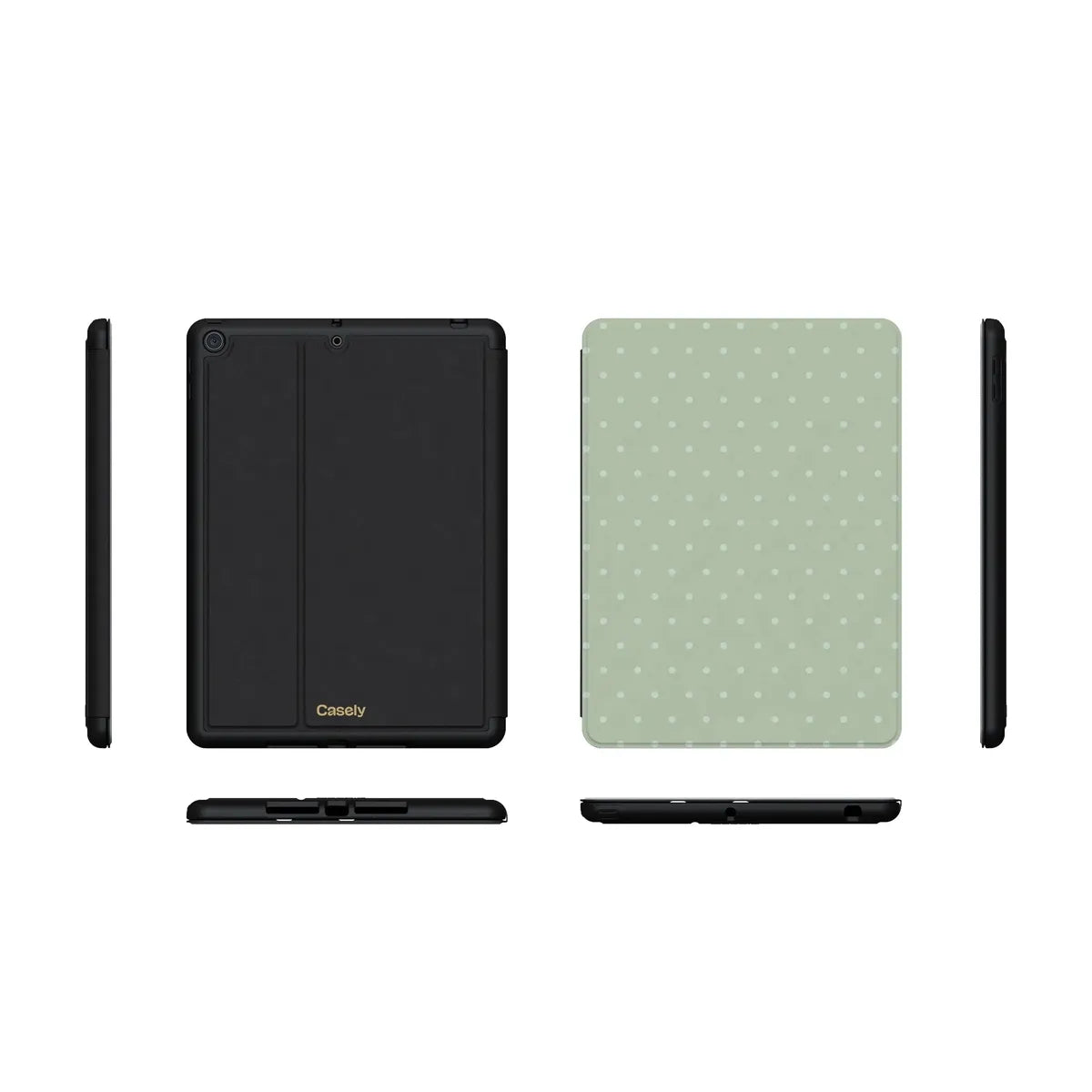 On the Dot | Green Polka Dot iPad Case