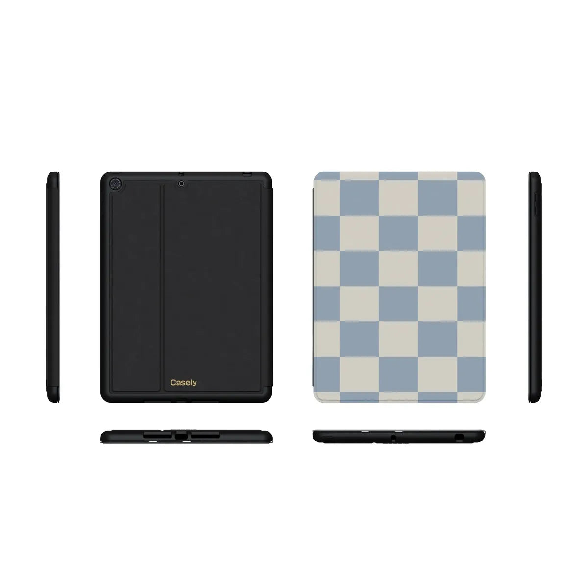 Fit Check | Light Blue Checkerboard iPad Case
