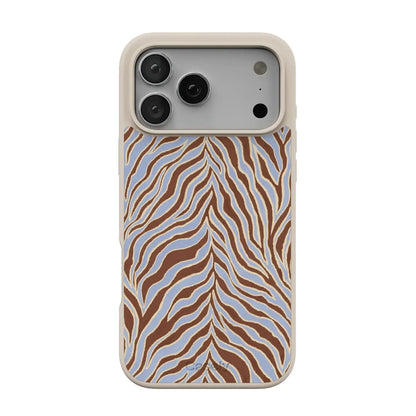 Untamed | Brown & Blue Zebra Case - iPhone 17 Pro