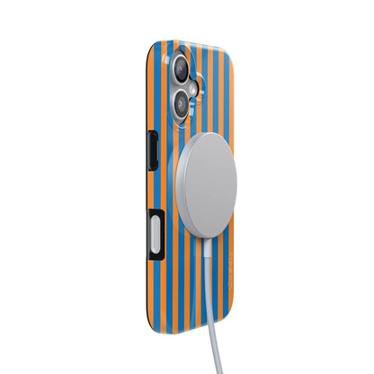 Go New York | Blue & Orange Stripes Case
