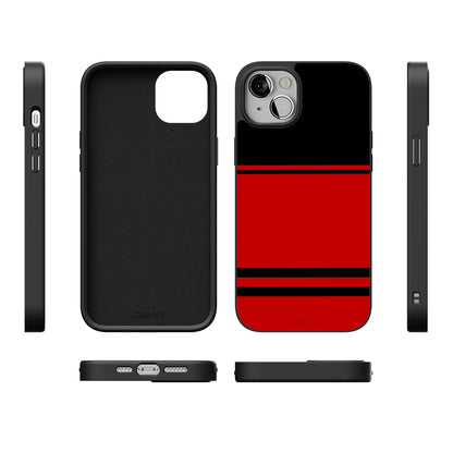 Storm Warning | Black & Red Stripes Case