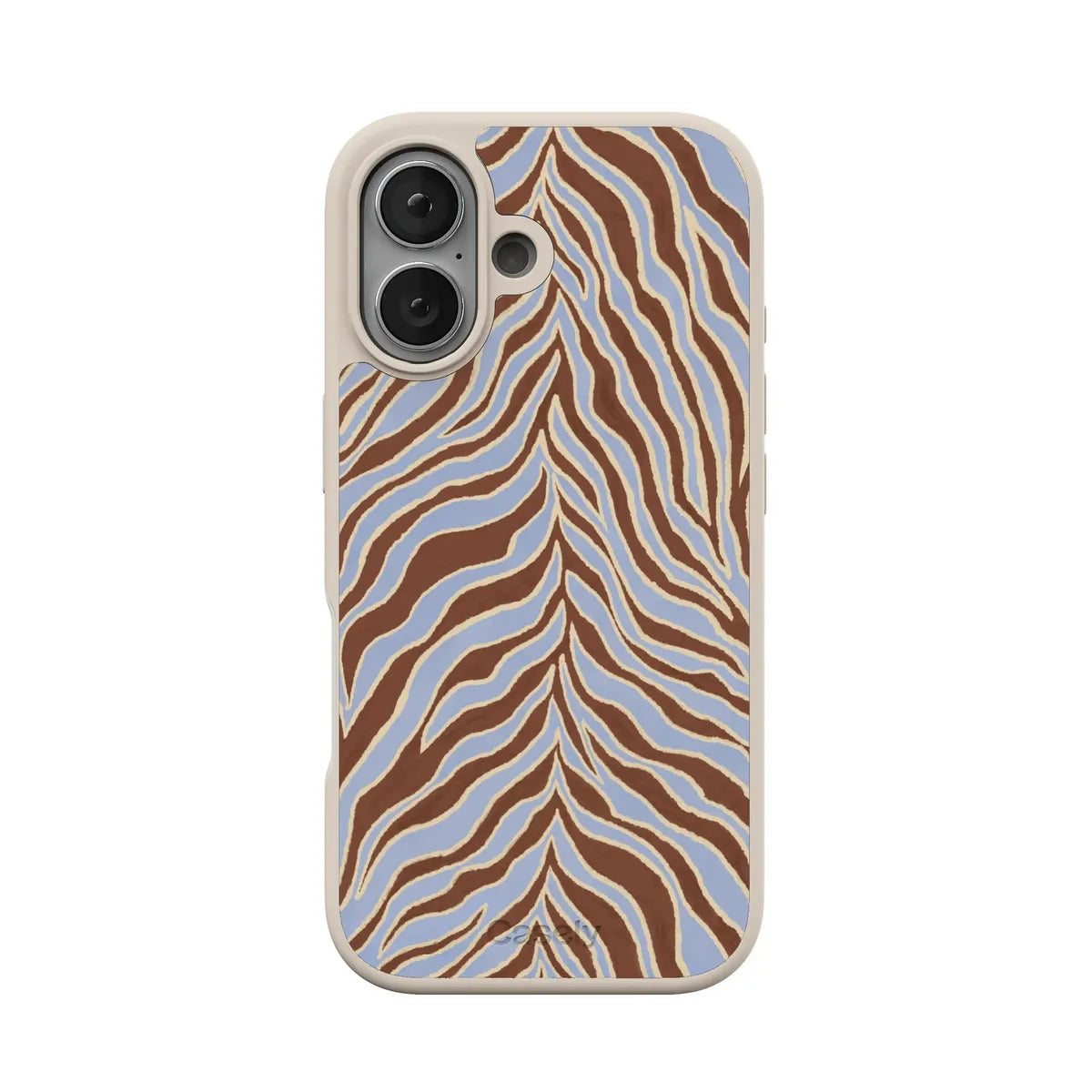 Untamed | Brown & Blue Zebra Case - iPhone 16