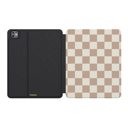 Fit Check | Neutral Checkerboard iPad Case