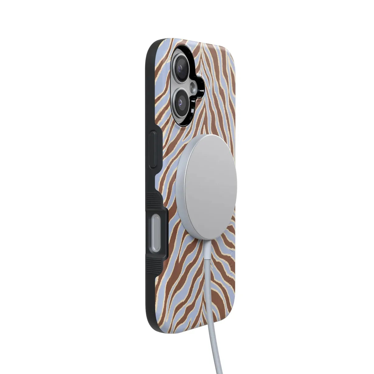 Untamed | Brown & Blue Zebra Case