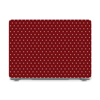 On the Dot | Maroon Polka Dot Laptop Shell - 13" MacBook Neo