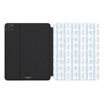 Cottage Stripe | Blue Floral iPad Case