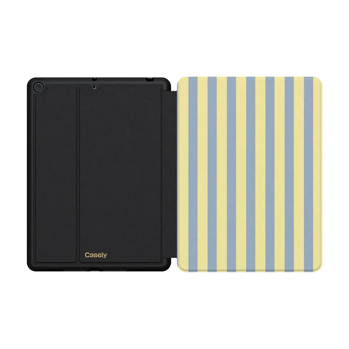 Coastline Stripes | Blue & Yellow iPad Case