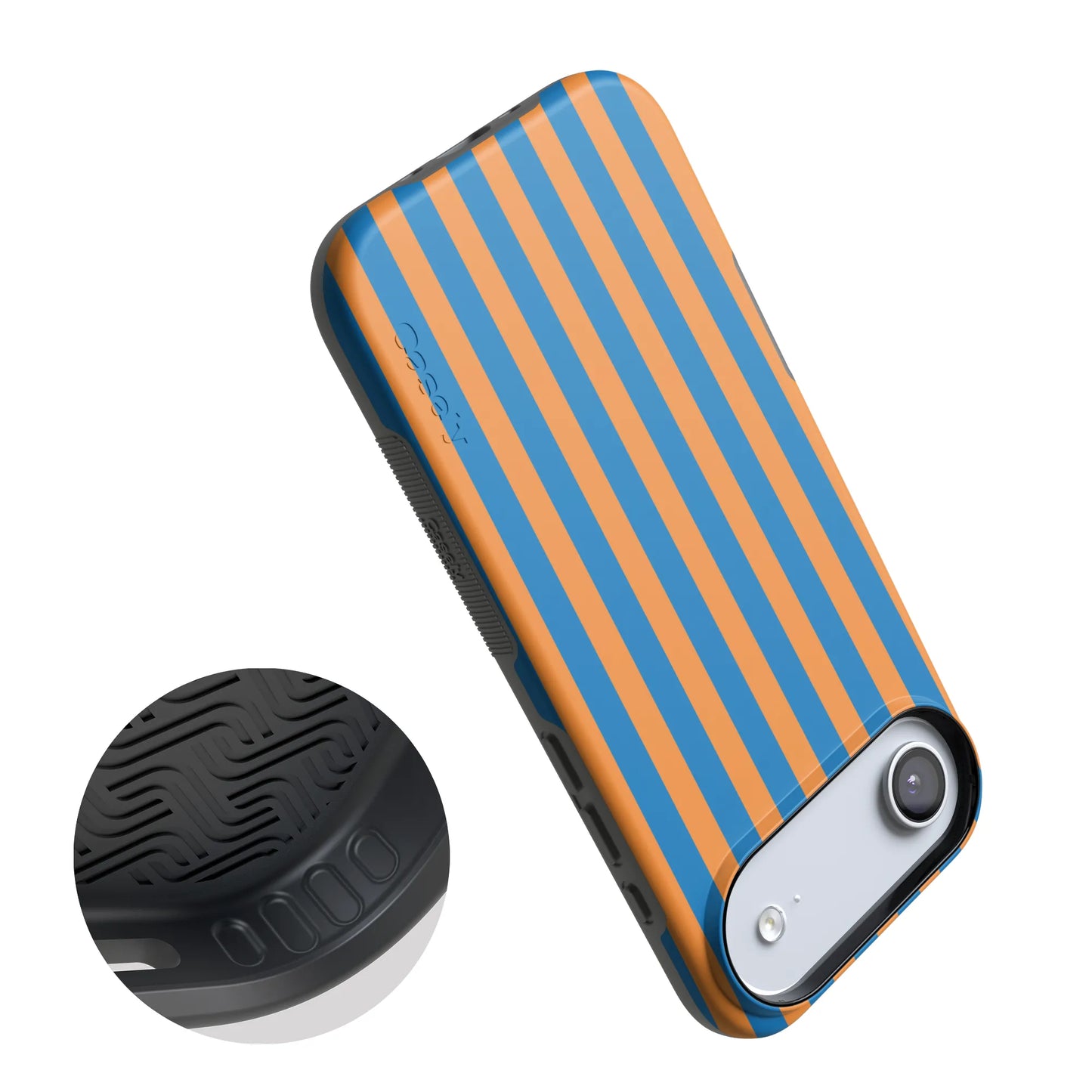 Go New York | Blue & Orange Stripes Case