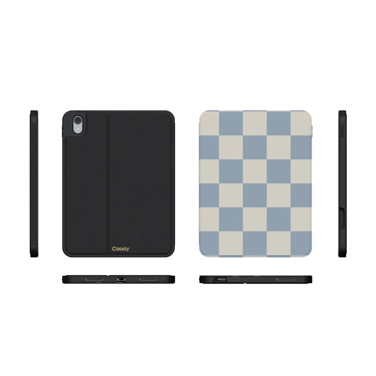 Fit Check | Light Blue Checkerboard iPad Case