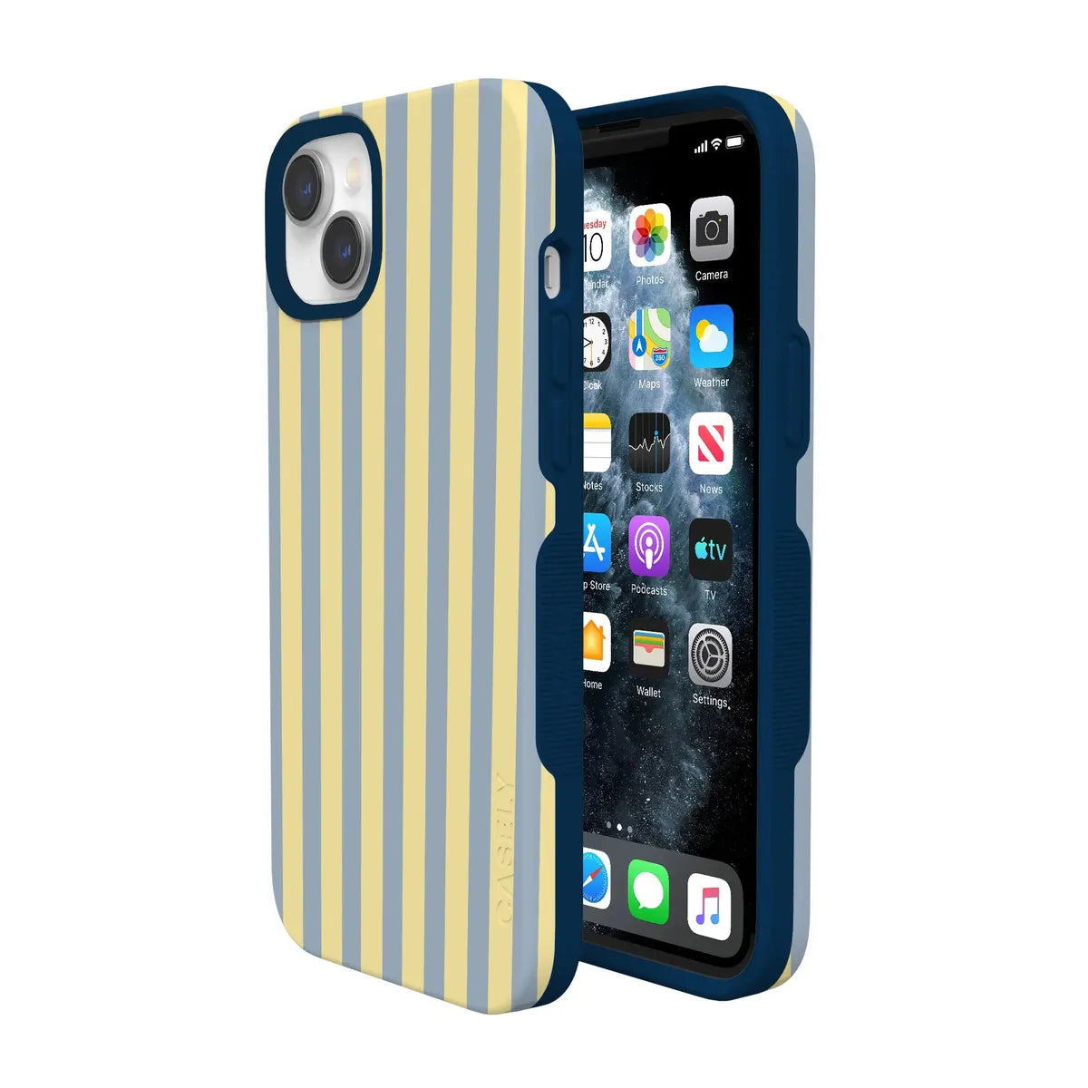 Coastline Stripes | Blue & Yellow Case