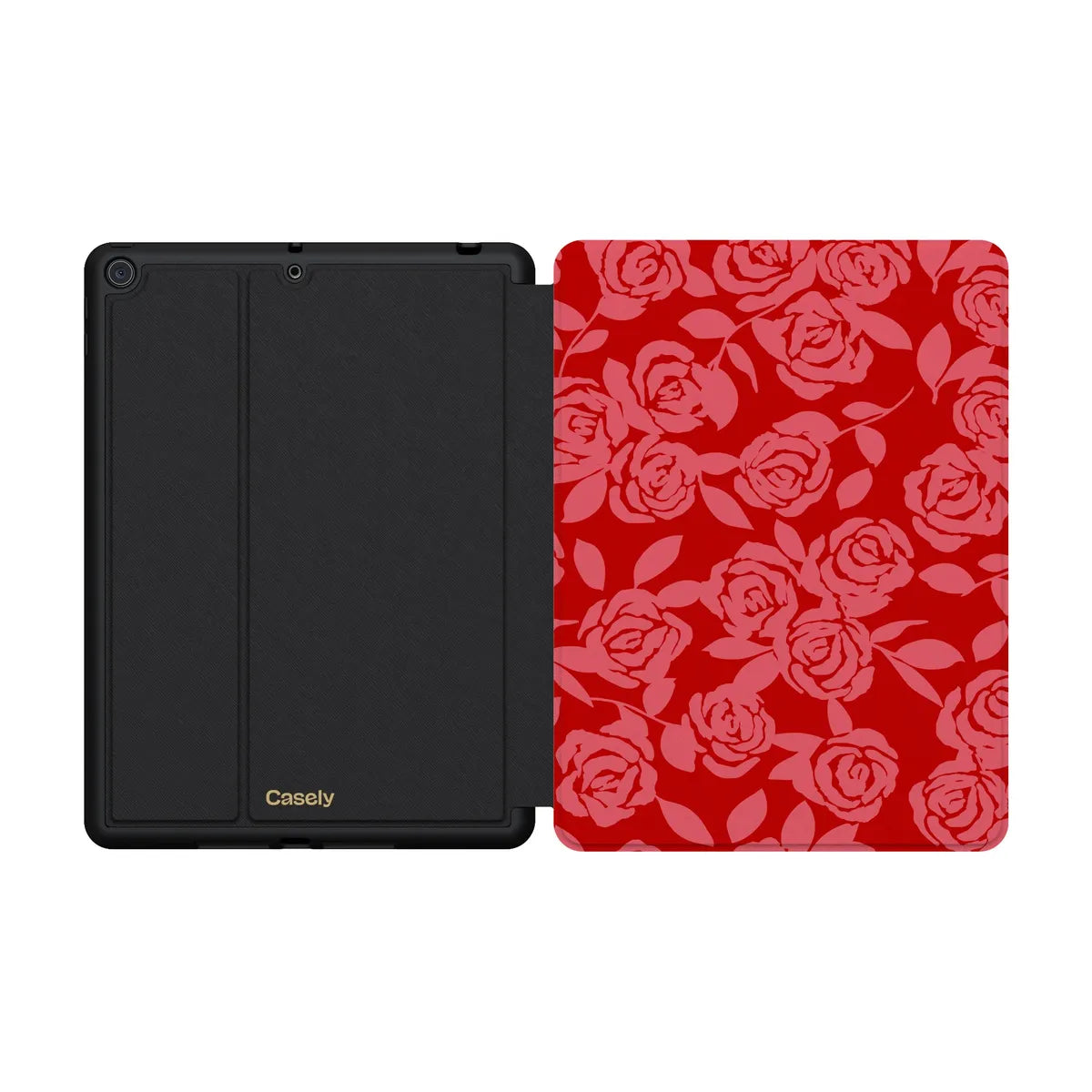 Final Rose | Red & Pink Floral iPad Case