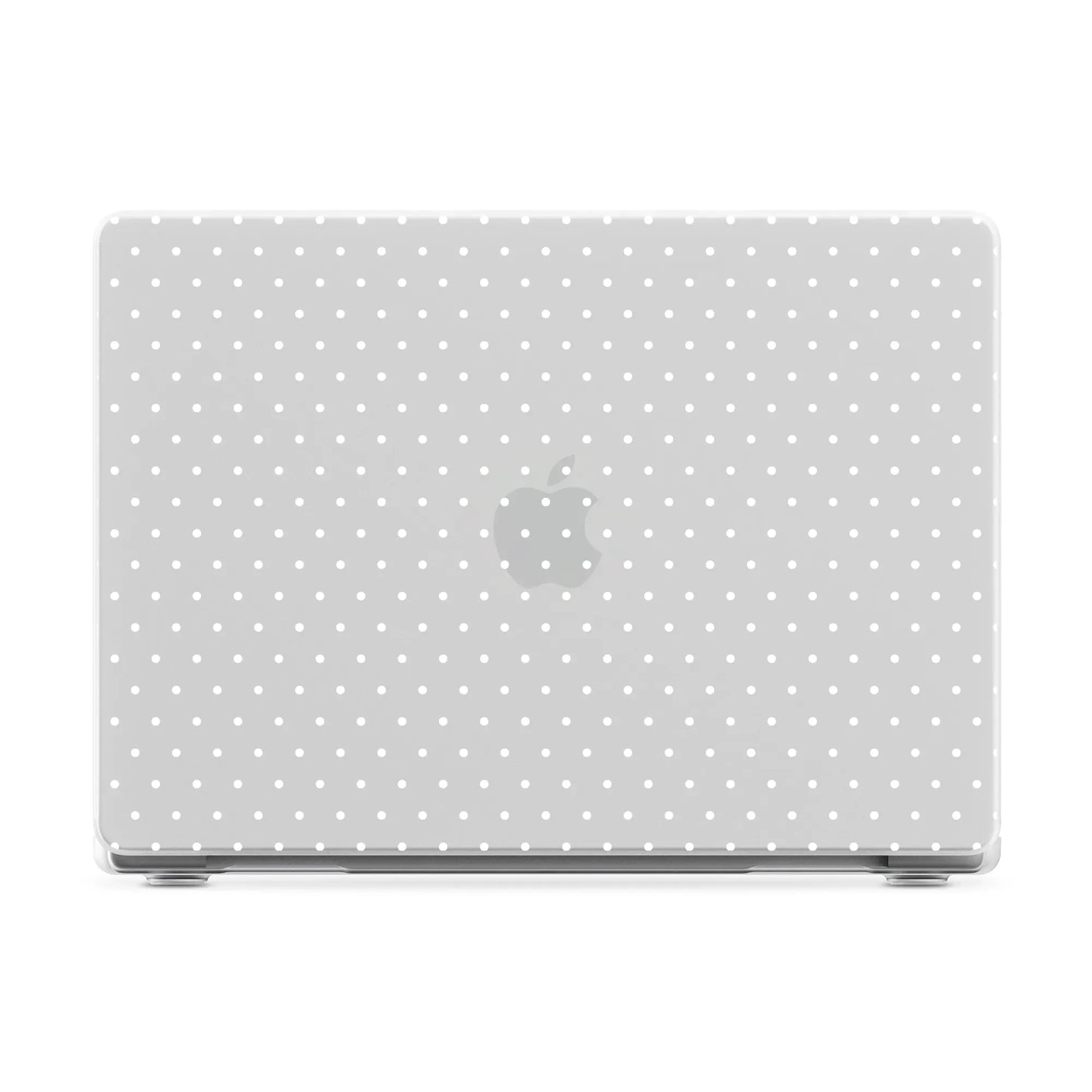 On the Dot | White Polka Dot Laptop Shell - 13" MacBook Neo