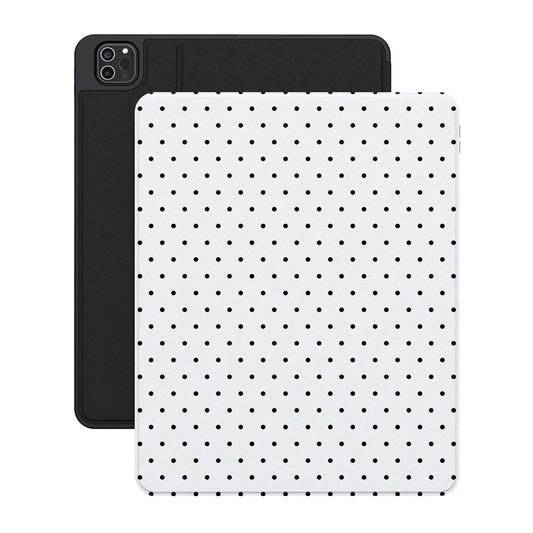 On the Dot | Black Polka Dot iPad Case