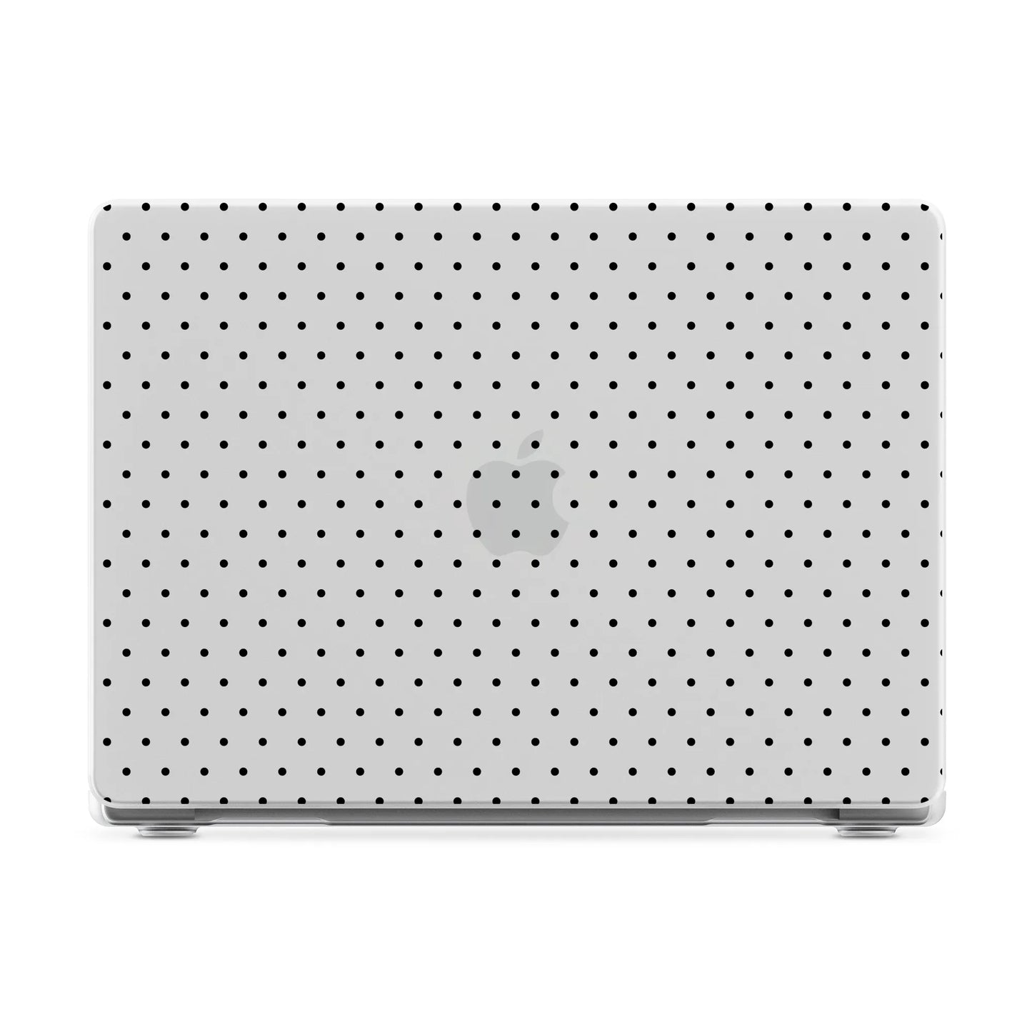 On the Dot | Black Polka Dot Laptop Shell - 14" MacBook Pro