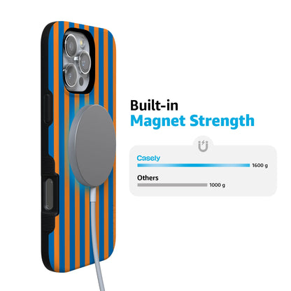 Go New York | Blue & Orange Stripes Case