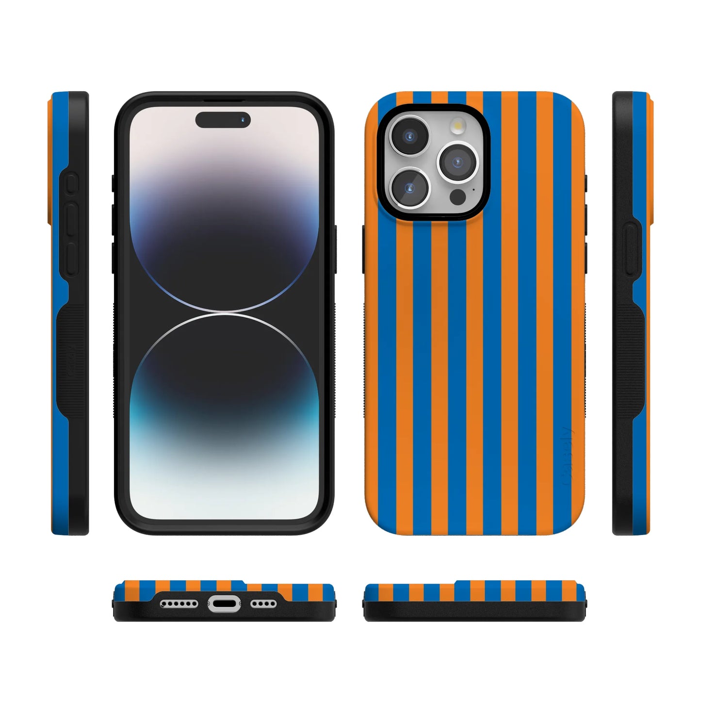 Go New York | Blue & Orange Stripes Case
