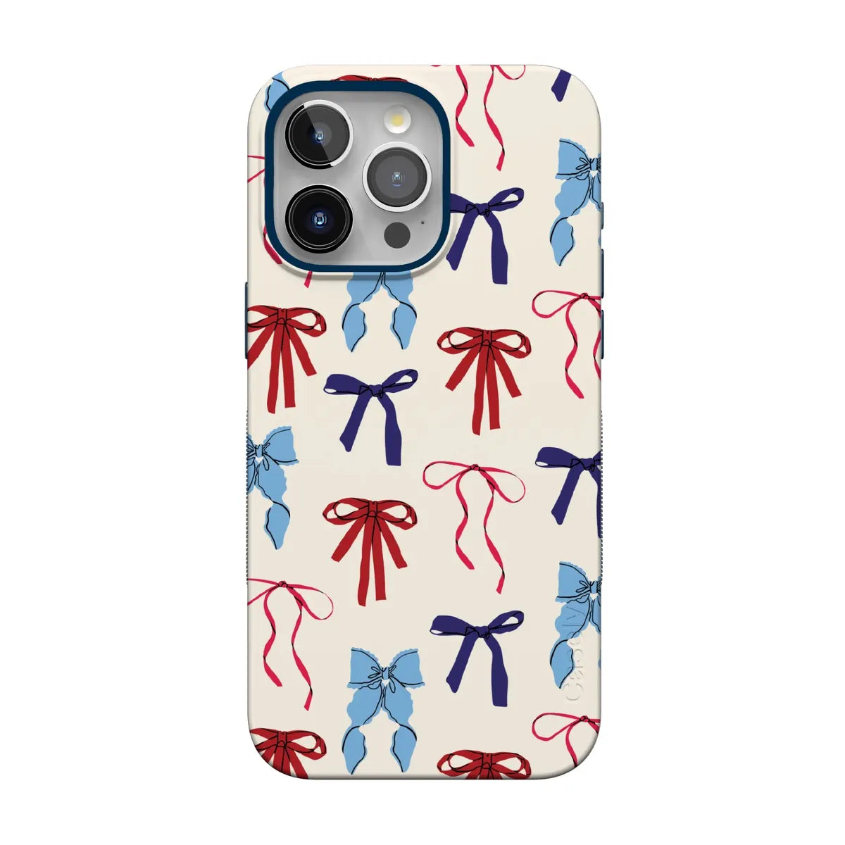 American Girlie | Red White & Blue Bows Case - iPhone 15 Pro