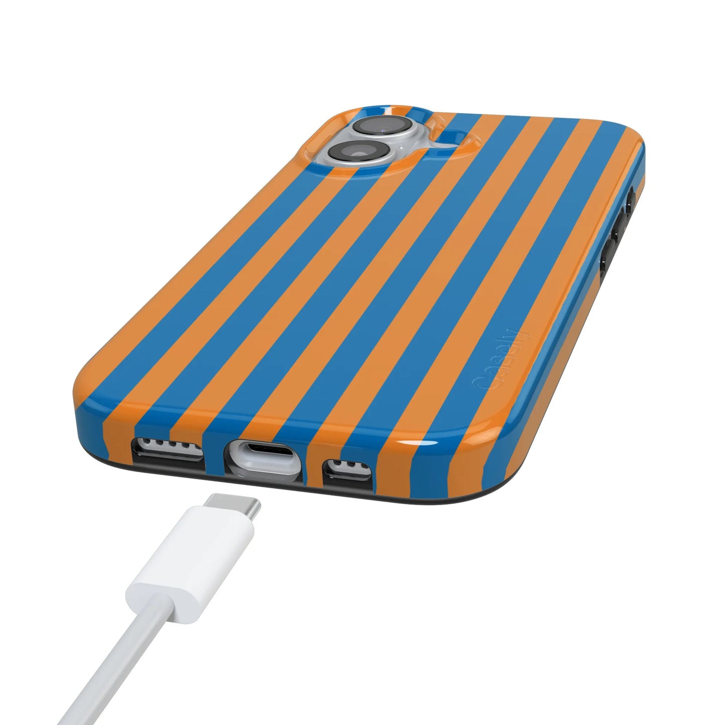 Go New York | Blue & Orange Stripes Case
