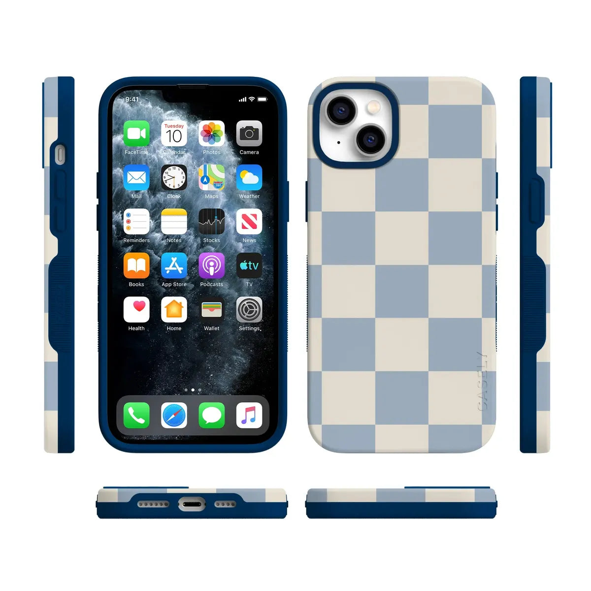 Fit Check | Light Blue Checkerboard Case