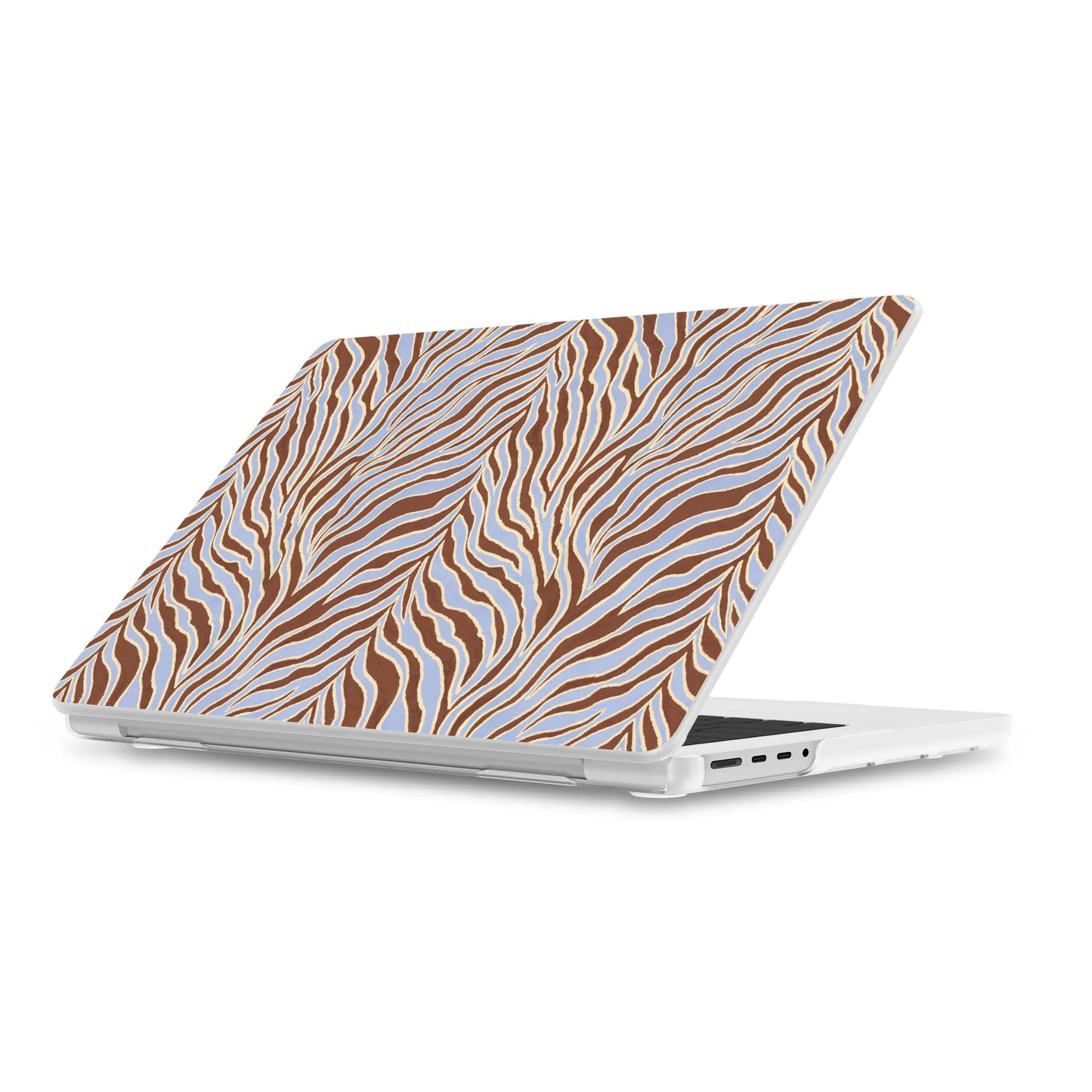 Untamed | Brown & Blue Zebra Laptop Shell