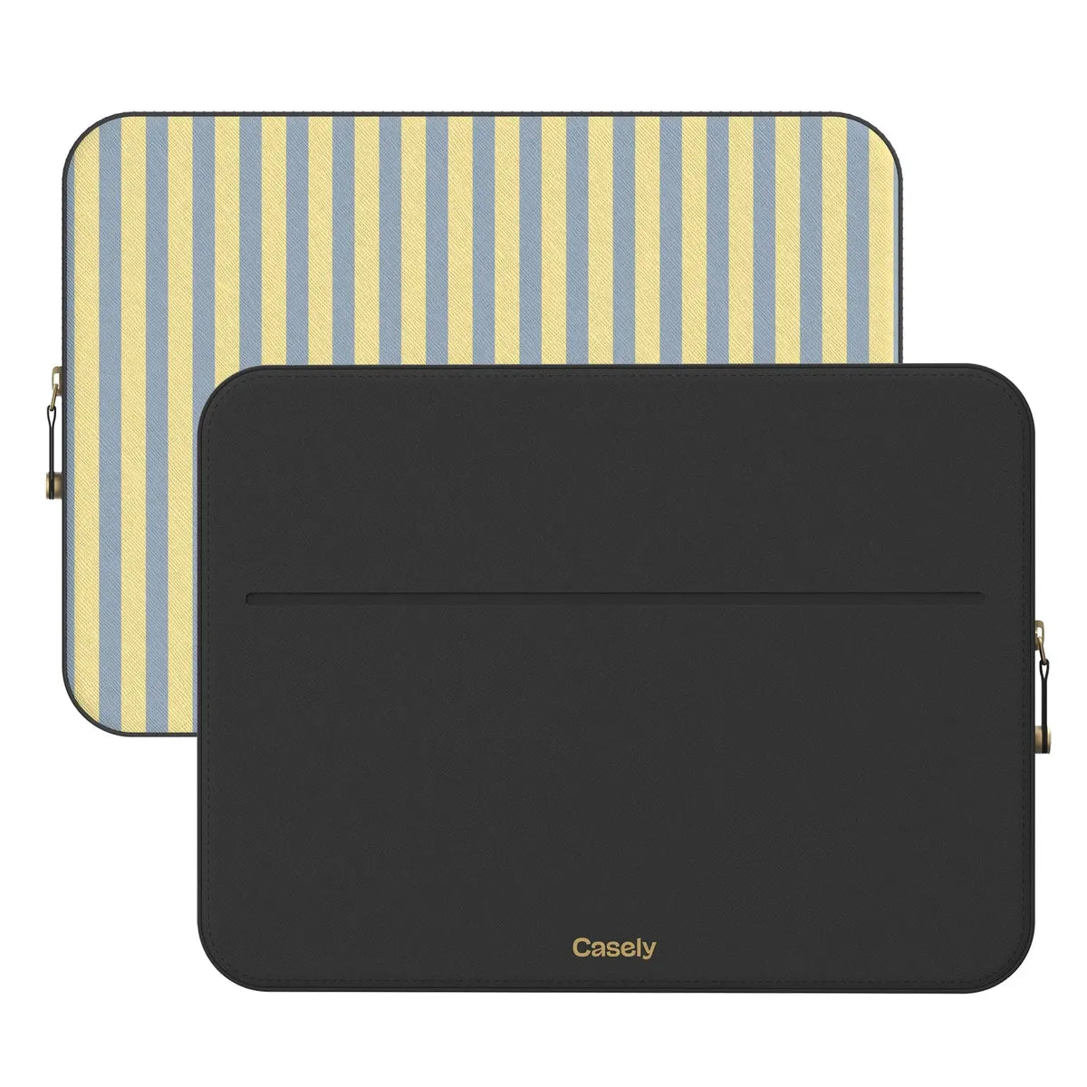 Coastline Stripes | Blue & Yellow Laptop Case