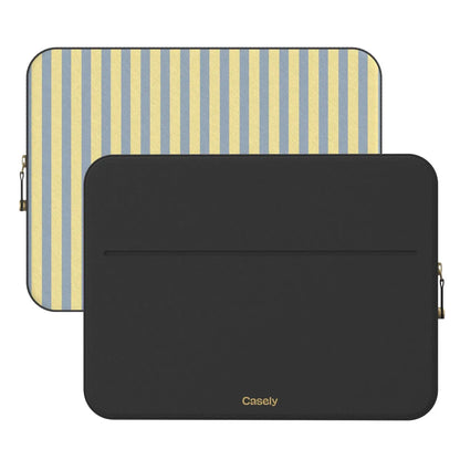 Coastline Stripes | Blue & Yellow Laptop Case