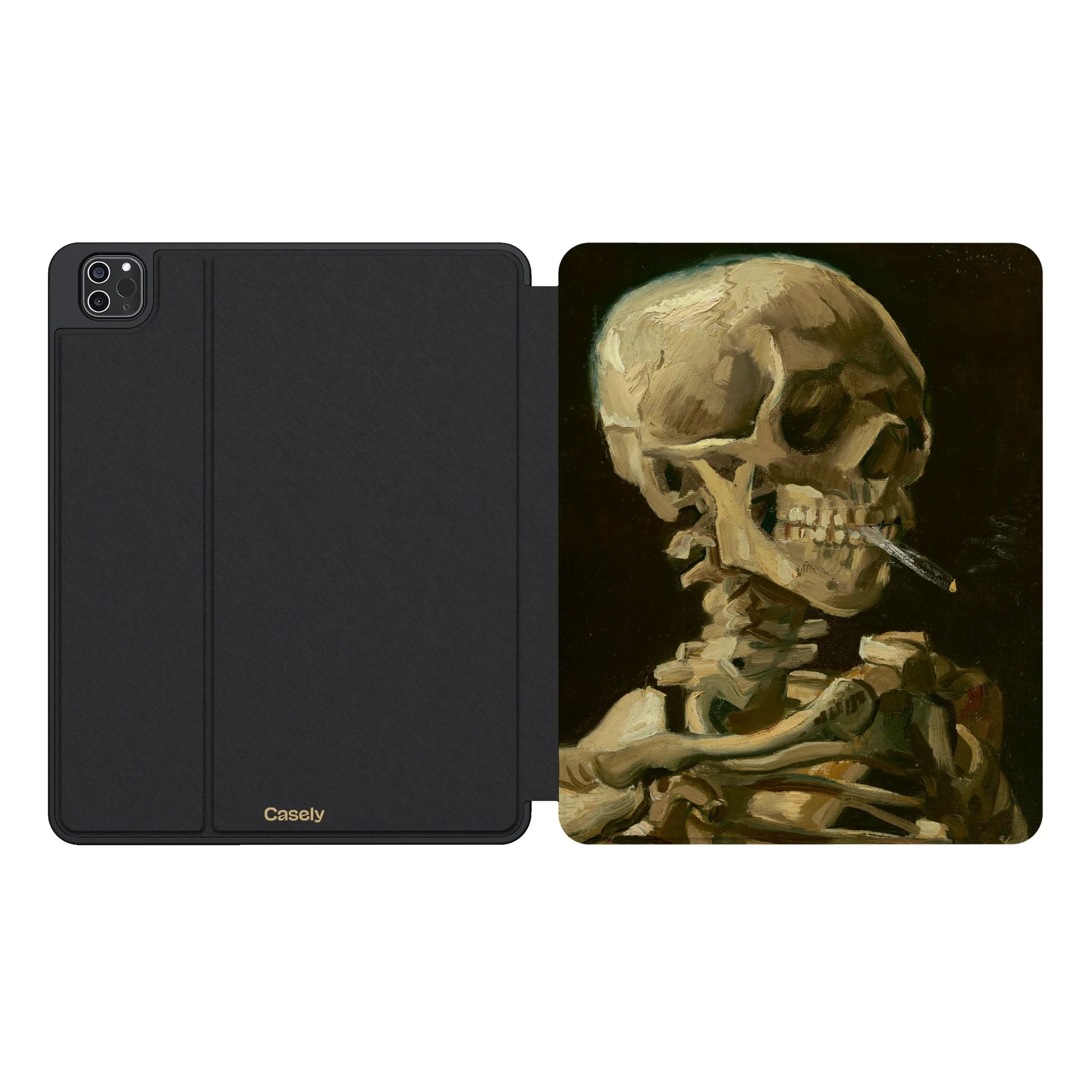 Van Gogh | Head of a Skeleton with a Burning Cigarette iPad Case