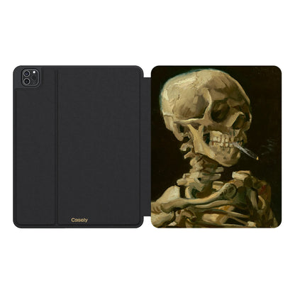 Van Gogh | Head of a Skeleton with a Burning Cigarette iPad Case
