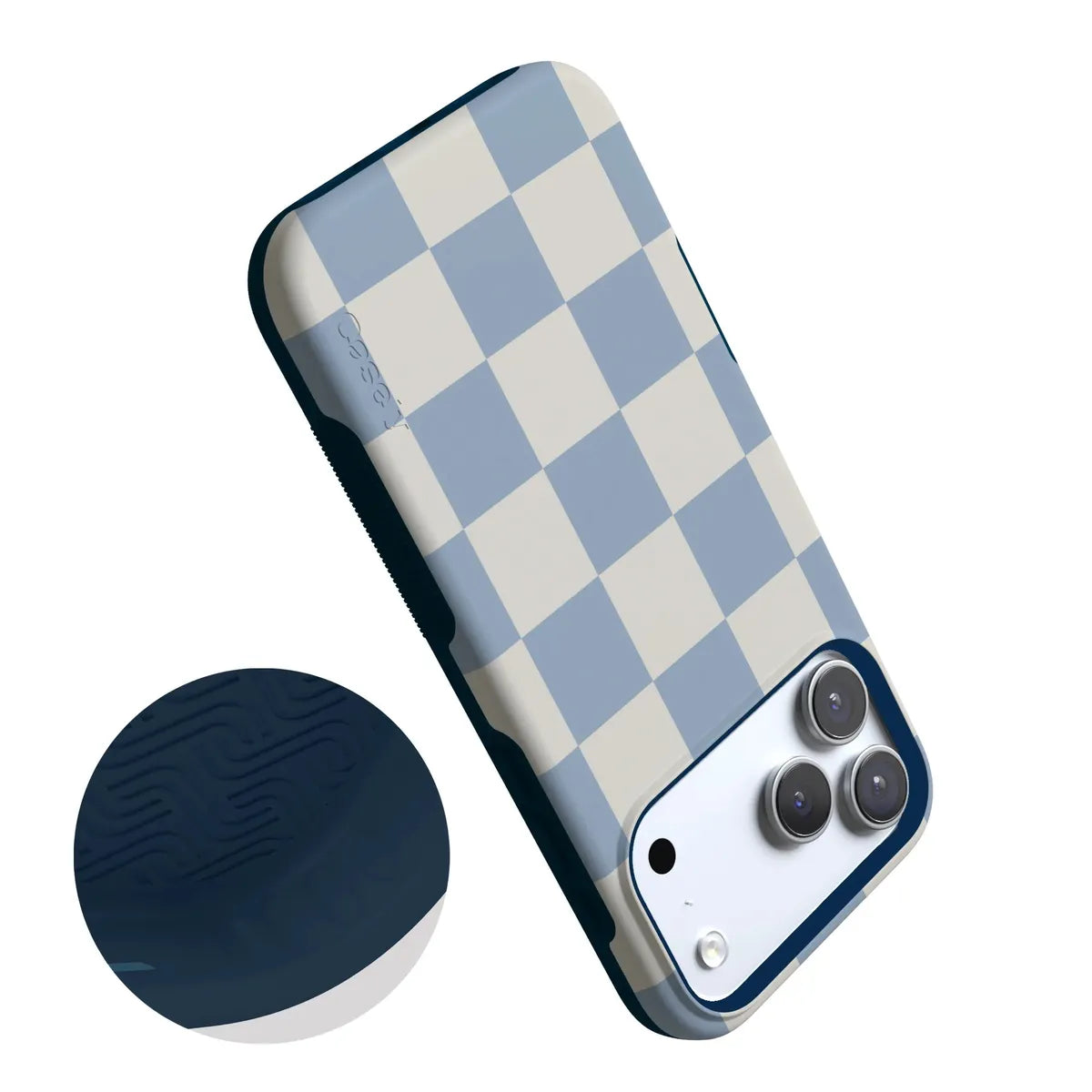 Fit Check | Light Blue Checkerboard Case