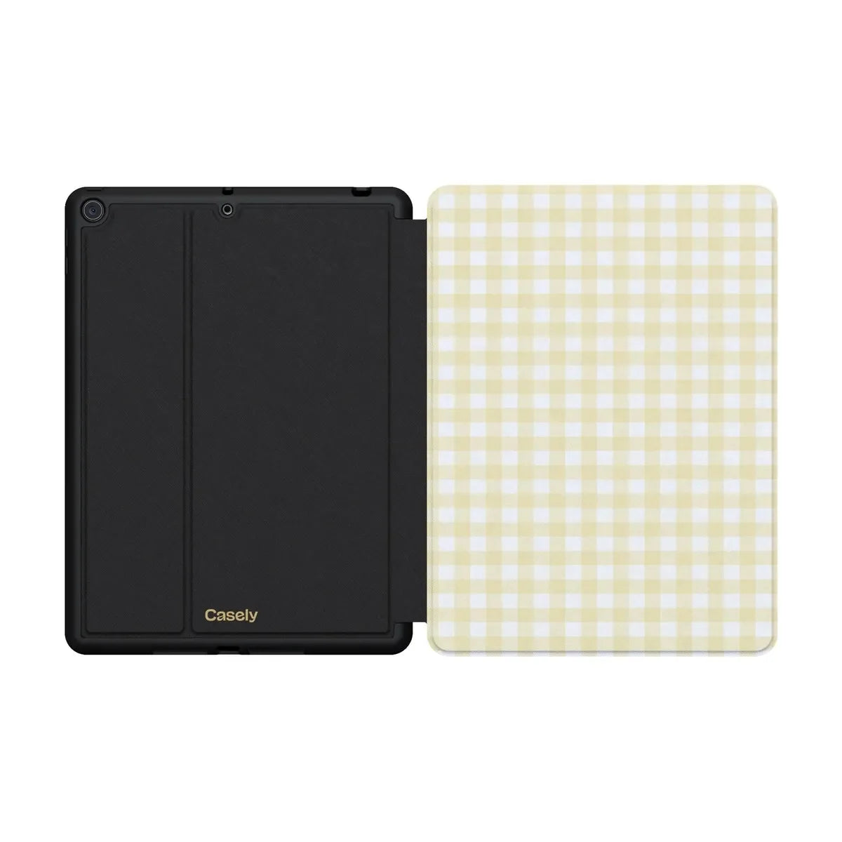 Pastel Picnic | Yellow Gingham iPad Case