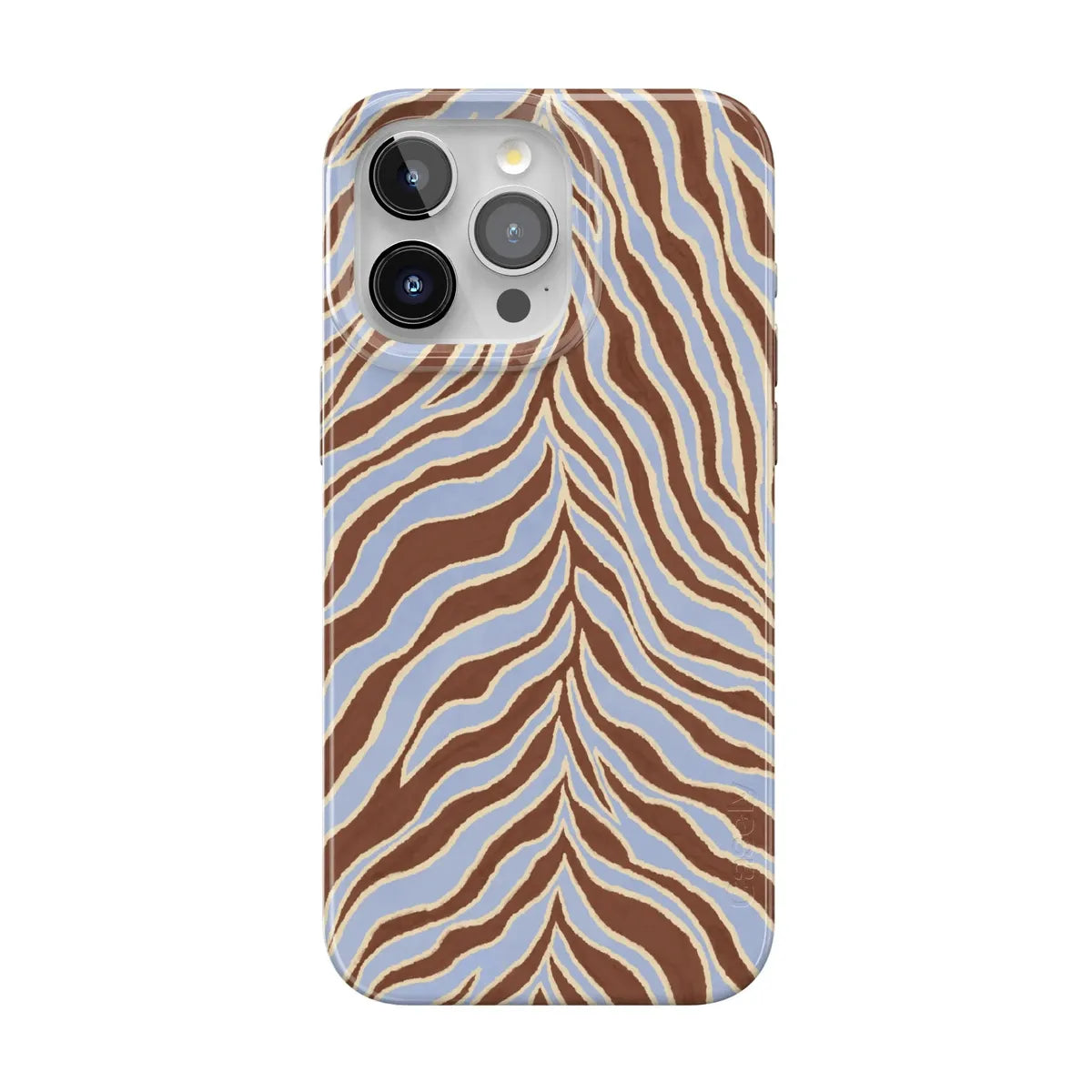 Untamed | Brown & Blue Zebra Case - iPhone 13 Pro