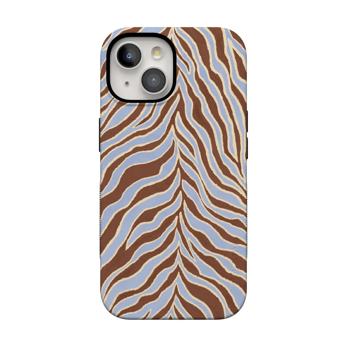 Untamed | Brown & Blue Zebra Case - iPhone 15