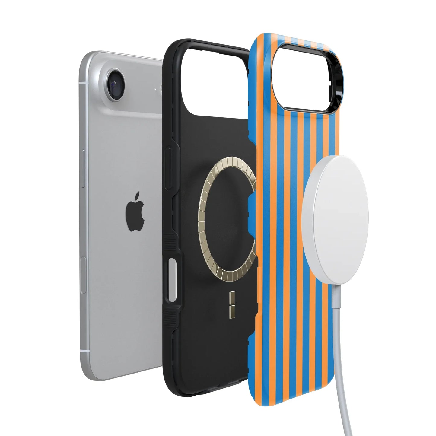 Go New York | Blue & Orange Stripes Case
