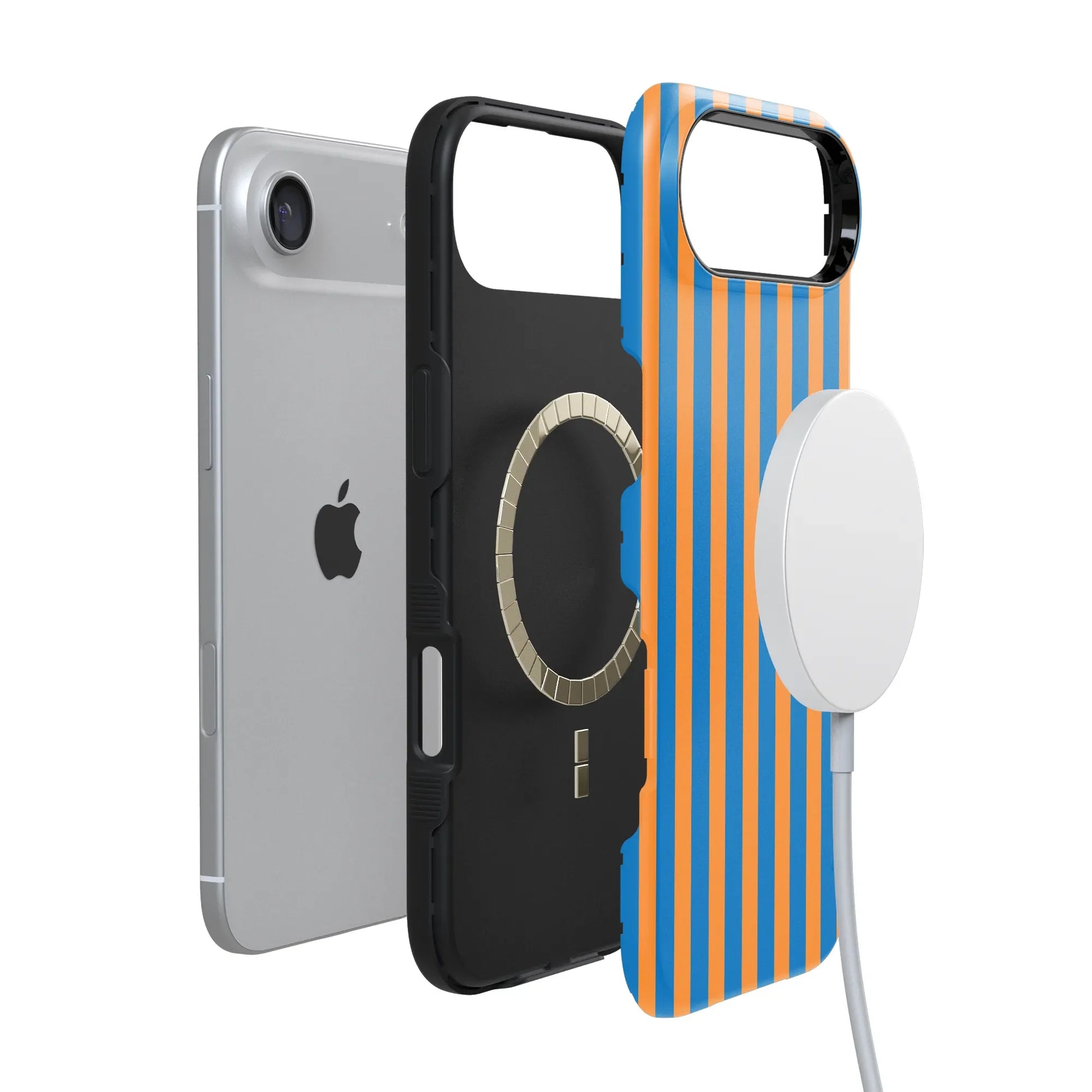 Go New York | Blue & Orange Stripes Case