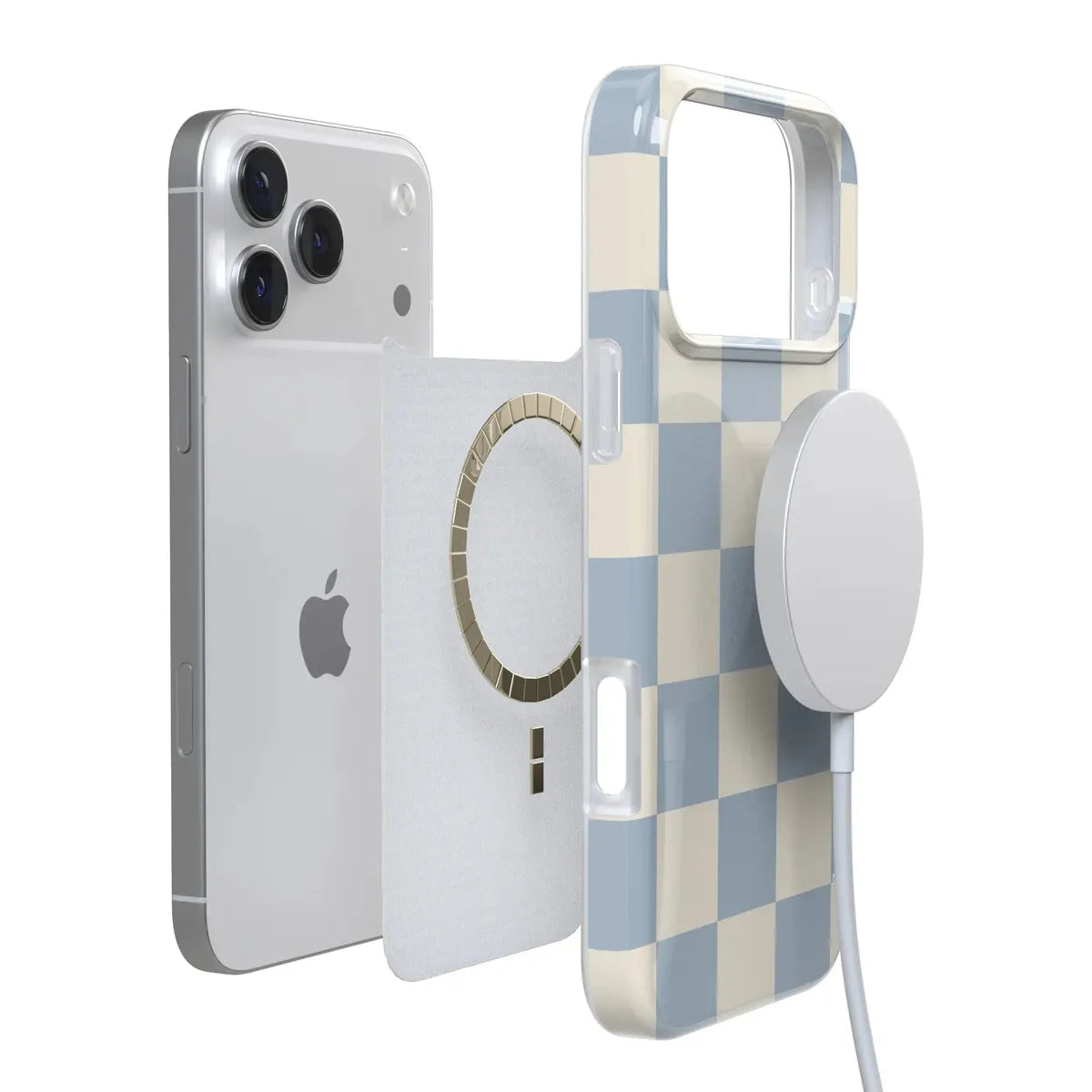 Fit Check | Light Blue Checkerboard Case
