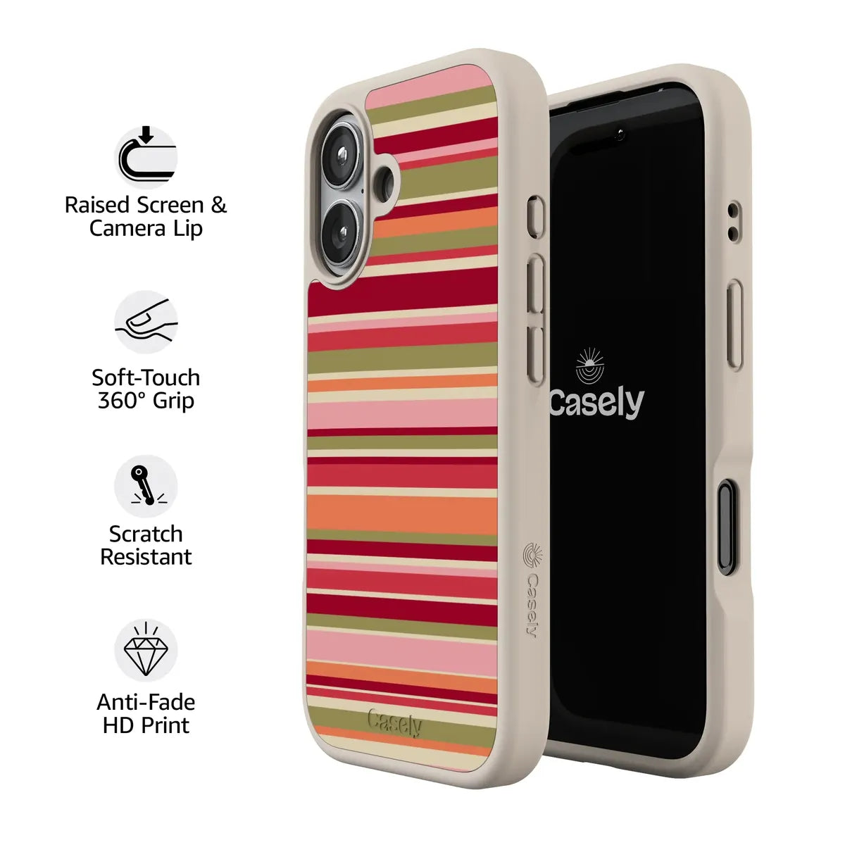 Citrus Stripes | Poolside Print Case