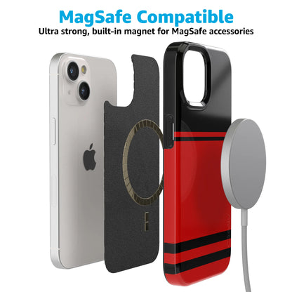 Storm Warning | Black & Red Stripes Case
